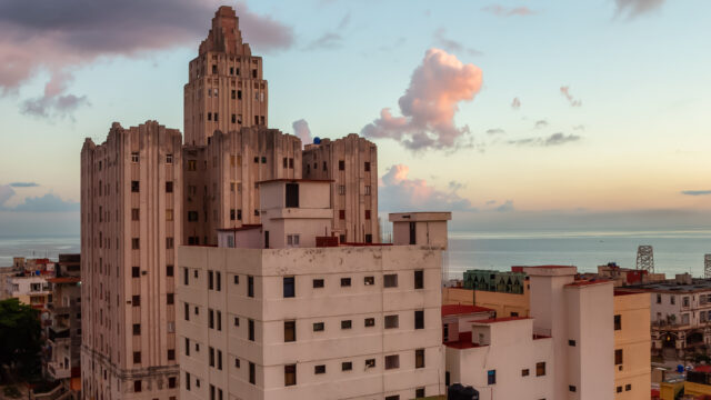 Aerial view of the Havana City, Capital of Cuba